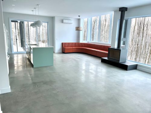 Plancher de bton poli