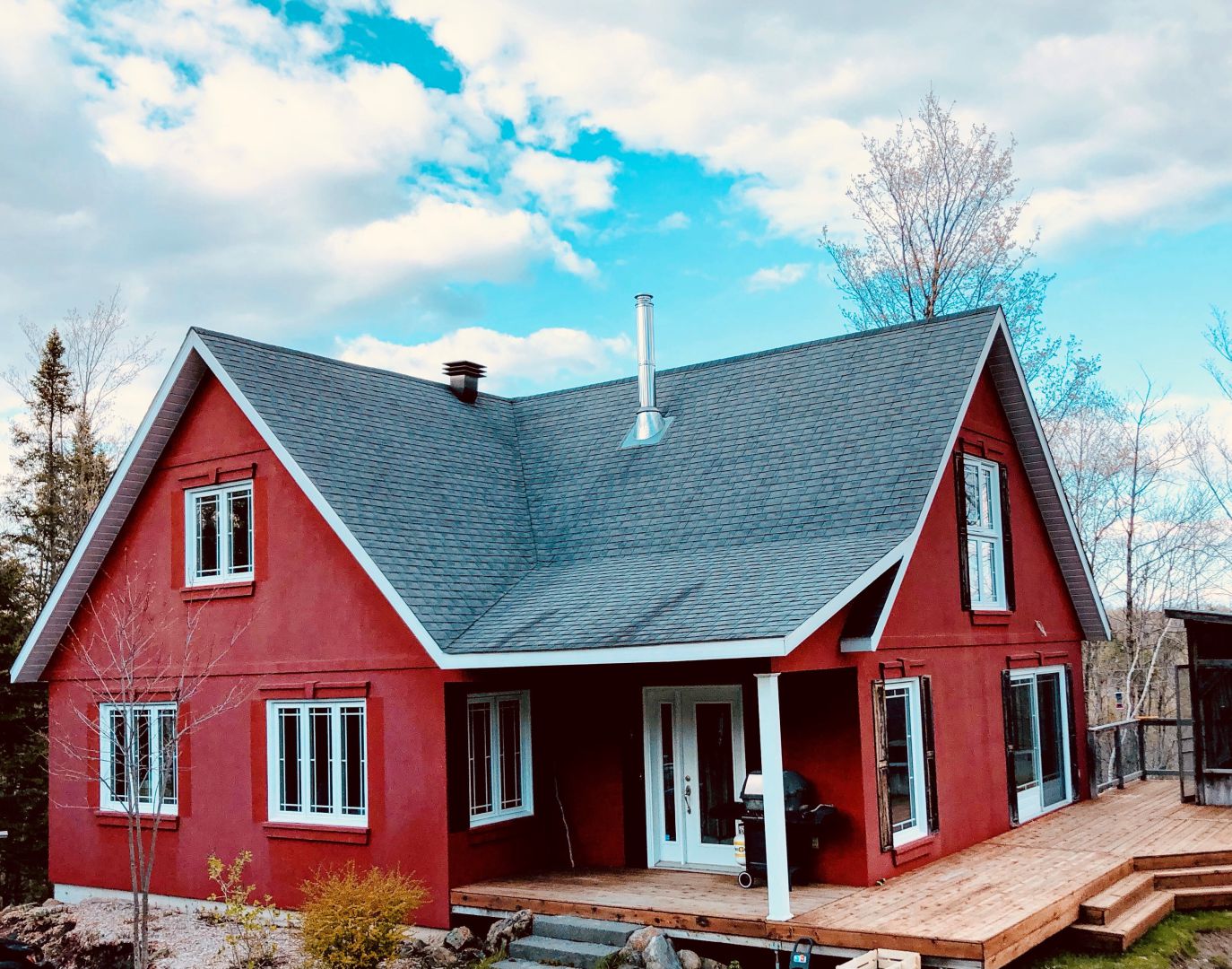 revtement avant St-Denis de Brompton